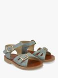 Young Soles Kids' Pearl Two Part Leather Sandals, Smokey Sage