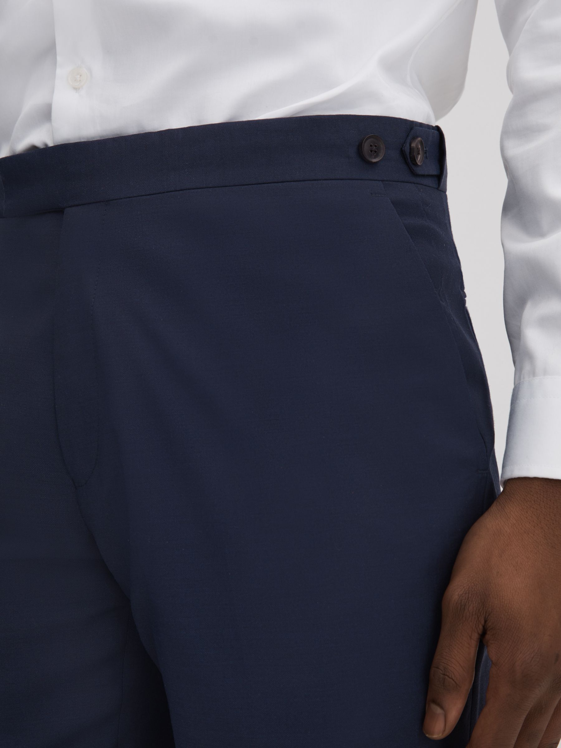 Buy Reiss Destiny Wool Suit Trousers, Navy Online at johnlewis.com