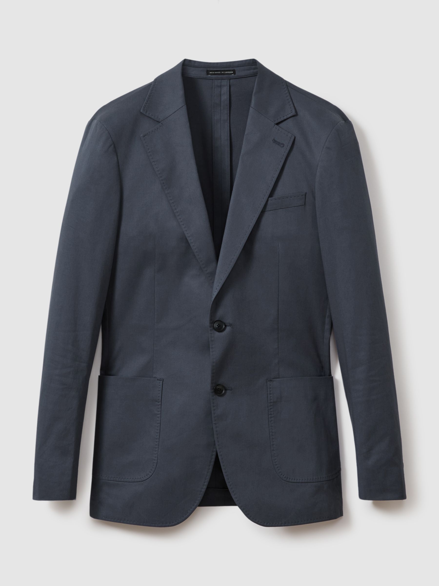 Reiss Crawford Regular Fit Suit Jacket, Airforce Blue, 36