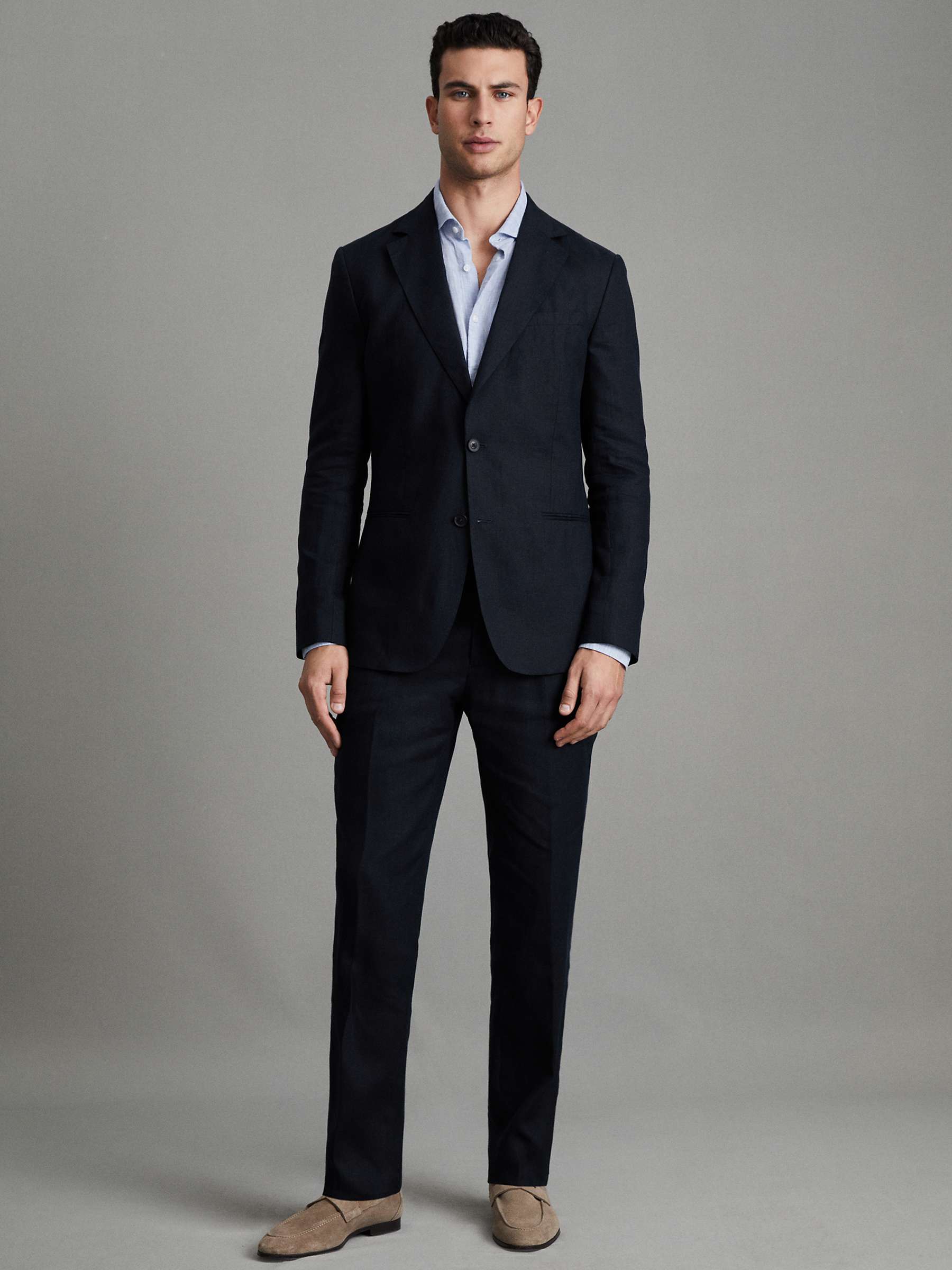 Buy Reiss Kin Linen Tailored Jacket Online at johnlewis.com