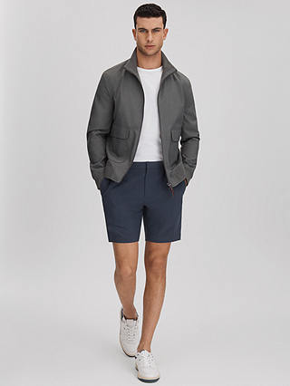 Reiss Deck Drawcord Slim Fit Shorts, Airforce Blue