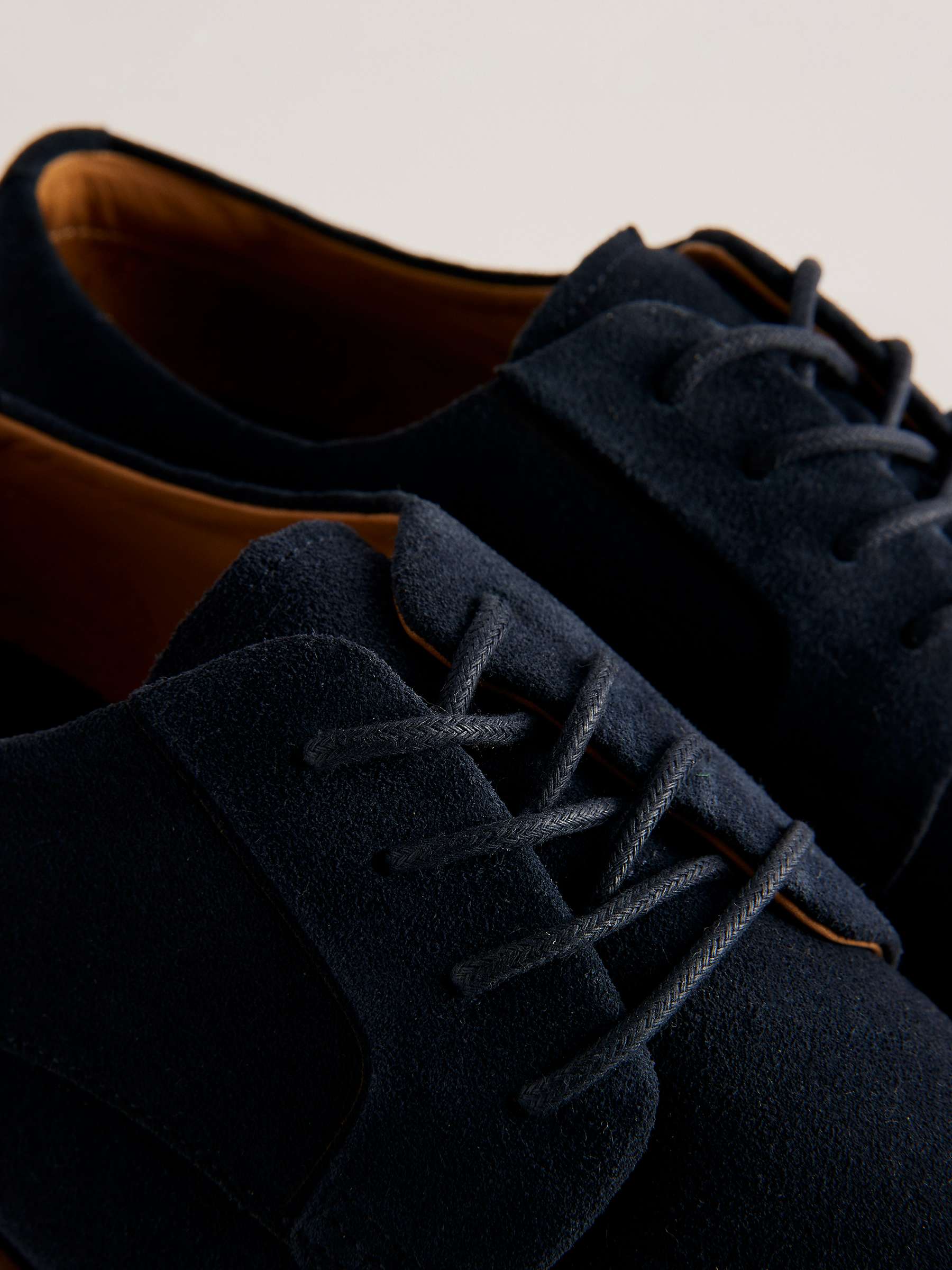 Buy Ted Baker Regent Derby Shoes, Navy Online at johnlewis.com
