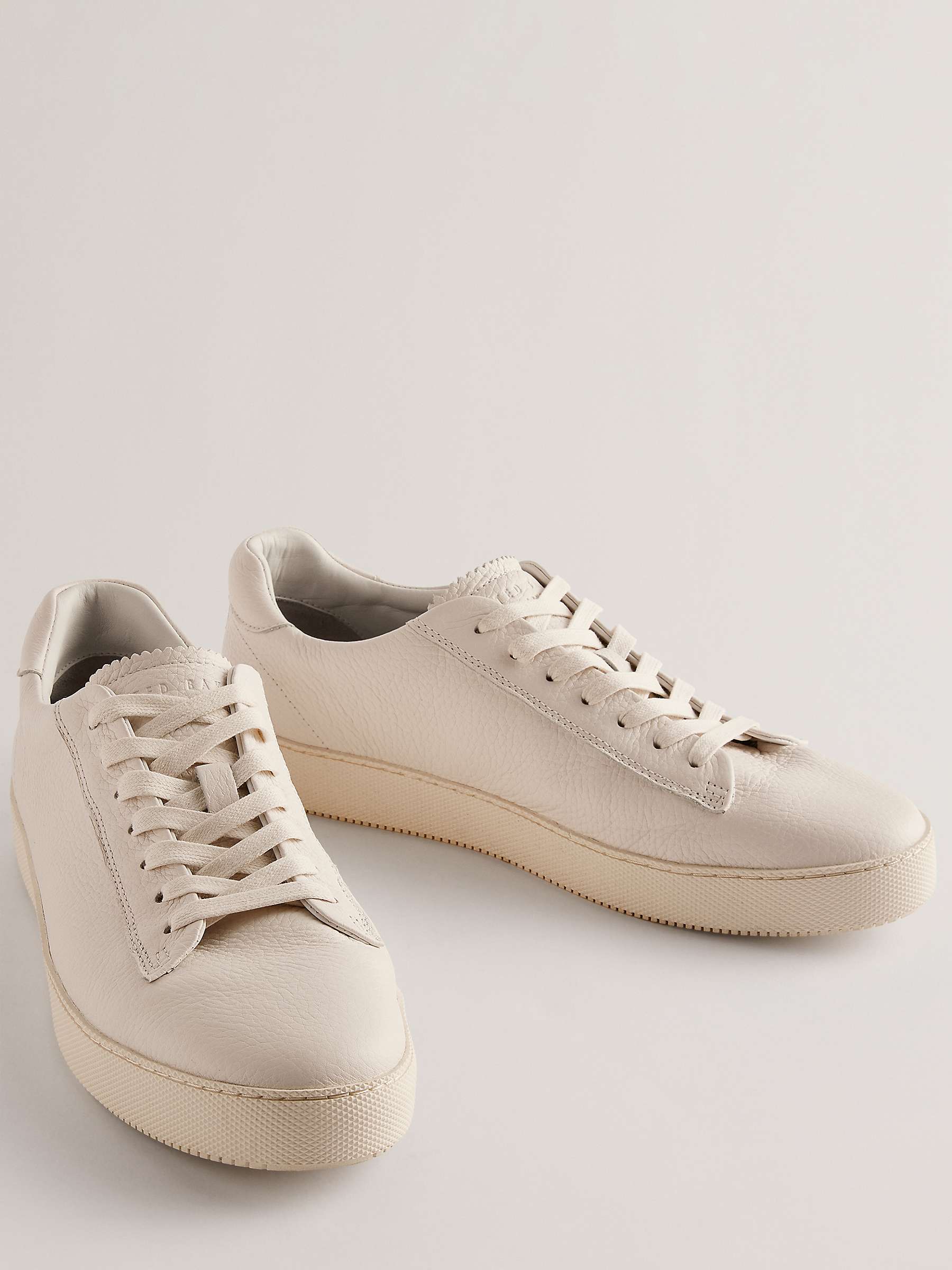 Buy Ted Baker Leather Pebble Trainers Online at johnlewis.com