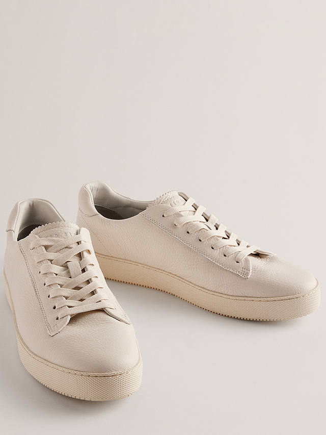 Ted Baker Leather Pebble Trainers, White White