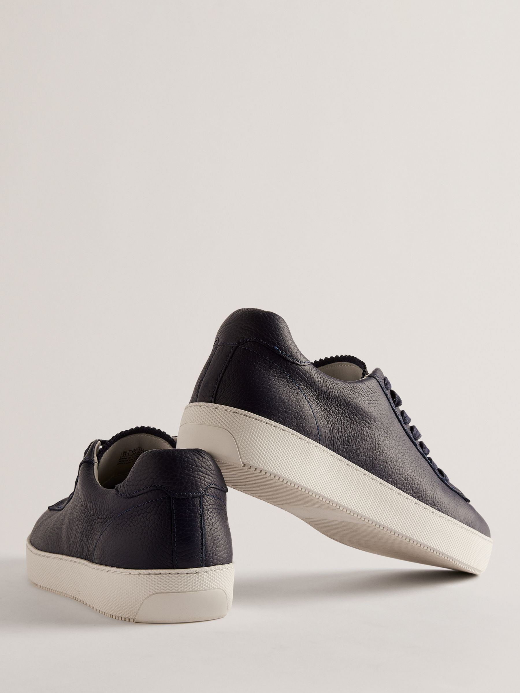 Ted Baker Leather Pebble Trainers, Navy, EU41