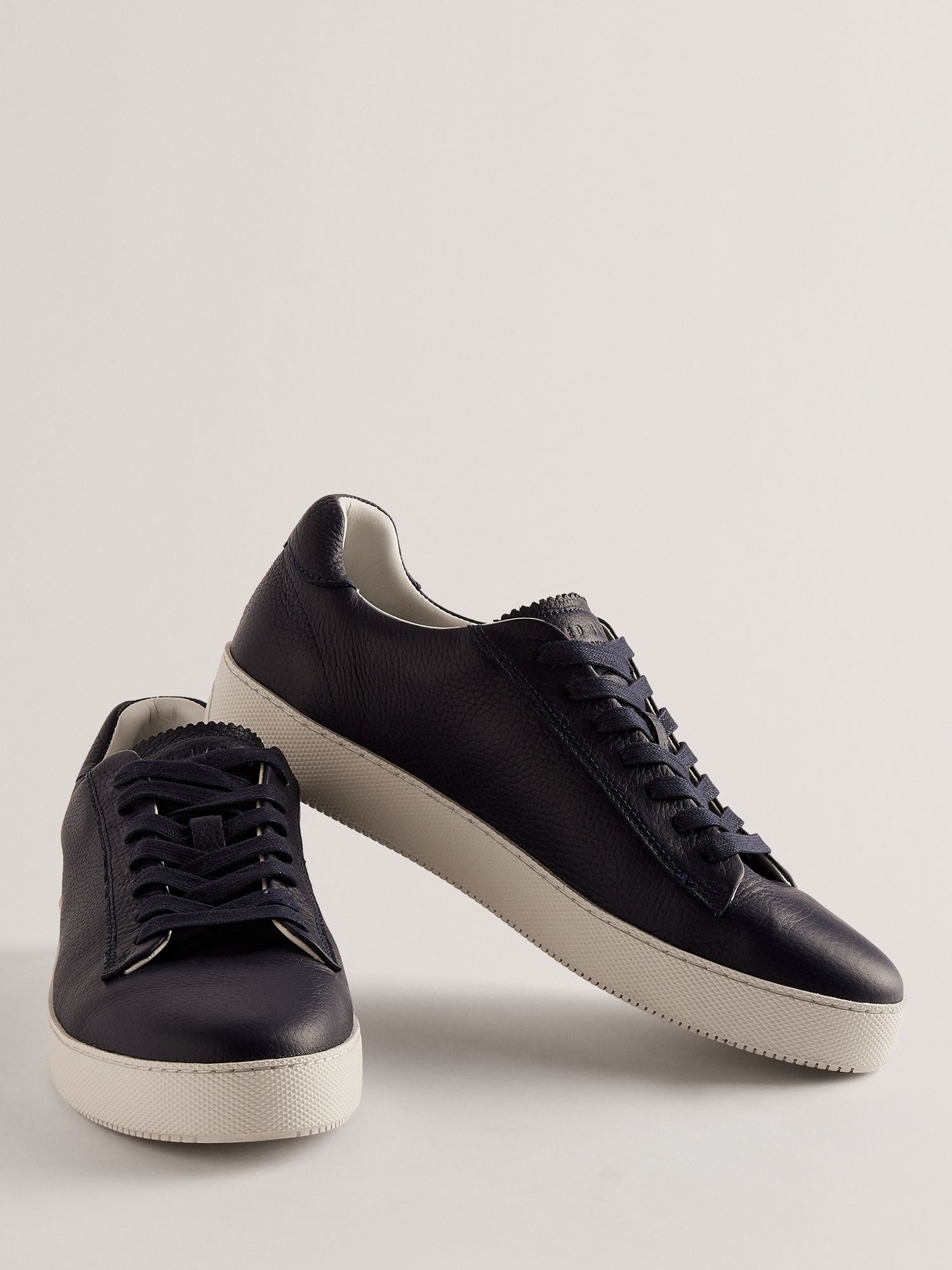 Buy Ted Baker Leather Pebble Trainers Online at johnlewis.com