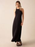 Ro&Zo Jersey Racer Maxi Dress, Black