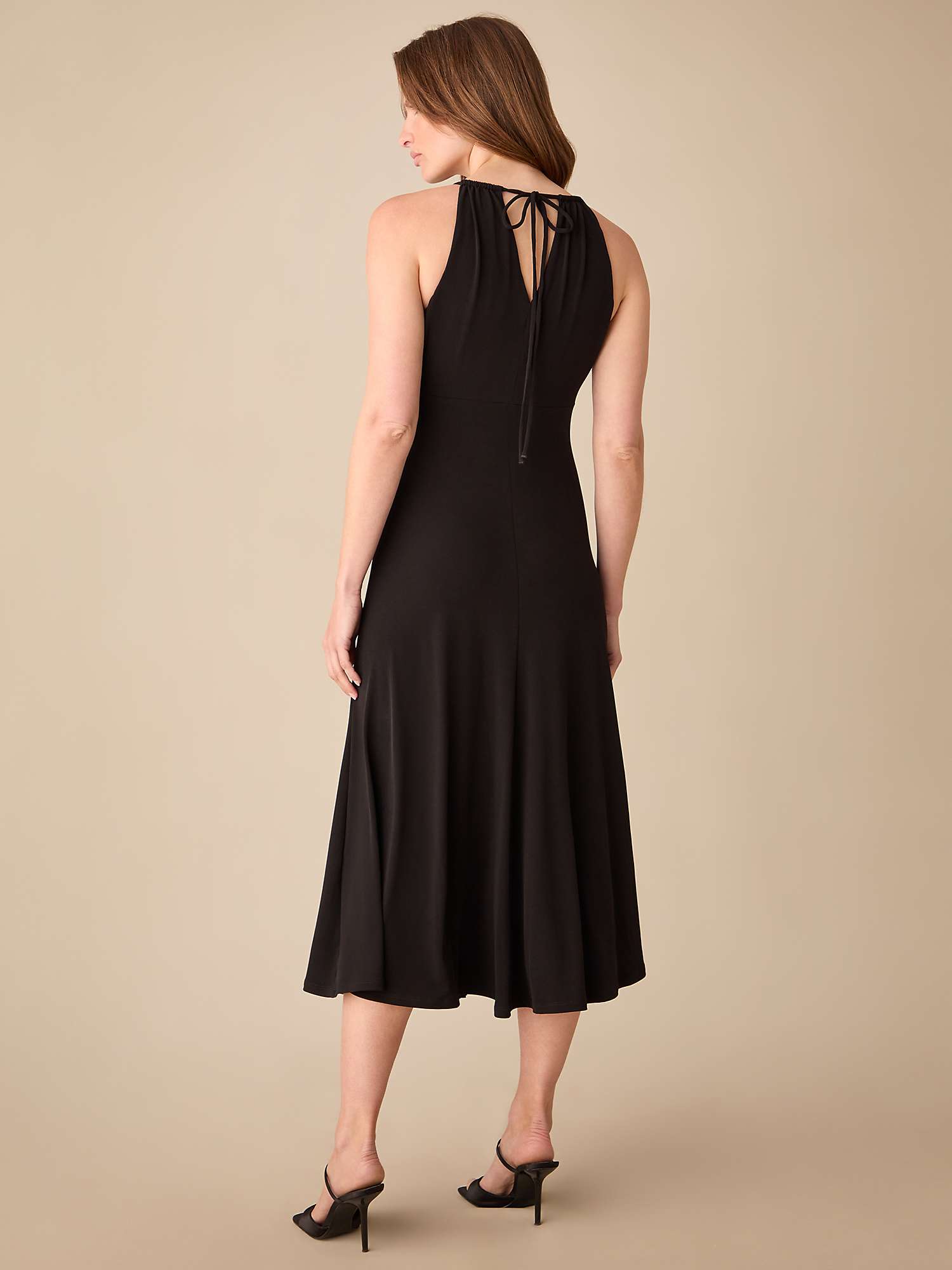Buy Ro&Zo Petite Halterneck Jersey Midi Dress Online at johnlewis.com