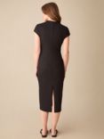 Ro&Zo Petite Narrow Rib Knit Midi Dress