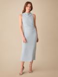 Ro&Zo Petite Maeva Sparkle Jersey Midi Dress, Blue