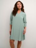 KAFFE Alice 3/4 Sleeve A-Line Fit Mini Dress, Balsamgreen