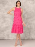 Aidan Mattox by Adrianna Papell Embellishment Cocktail Dress, Electric Pink