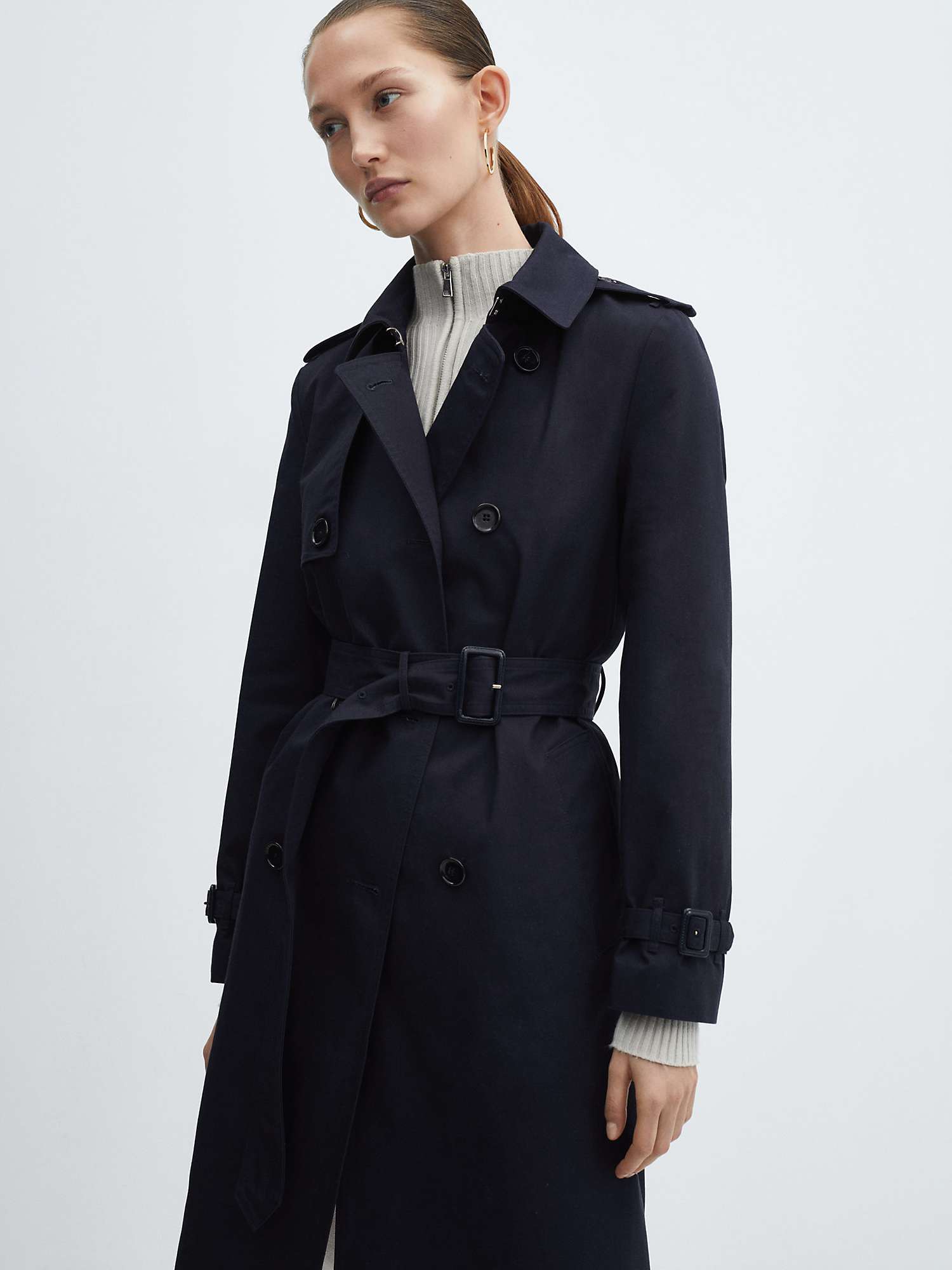 Buy Mango Polana Double Breasted Trench Coat Online at johnlewis.com