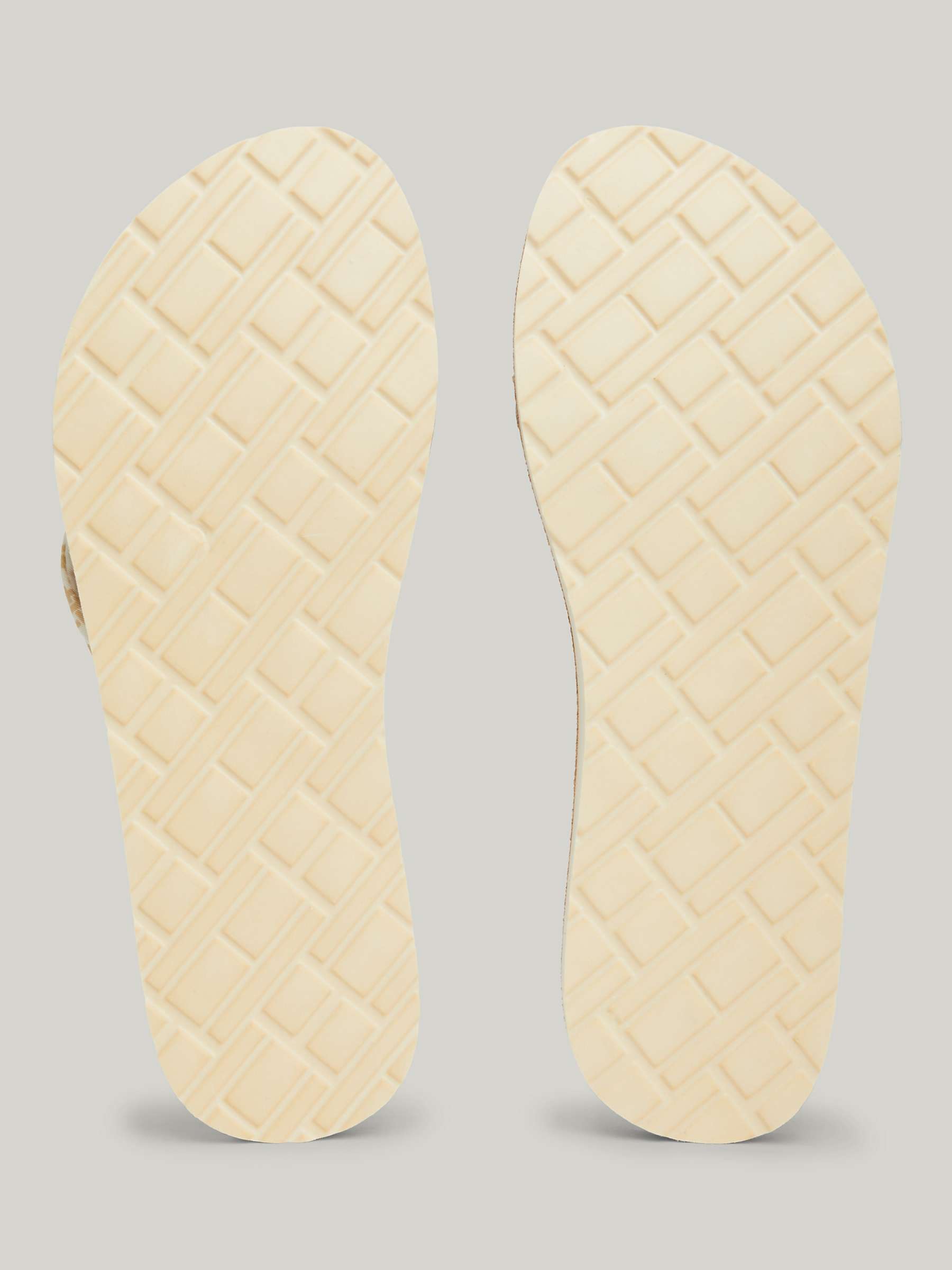Buy Tommy Hilfiger Logo Toe Post Beach Sandals, Calico Online at johnlewis.com