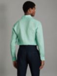 Reiss Ruban Regular Fit Linen Shirt, Bermuda Green