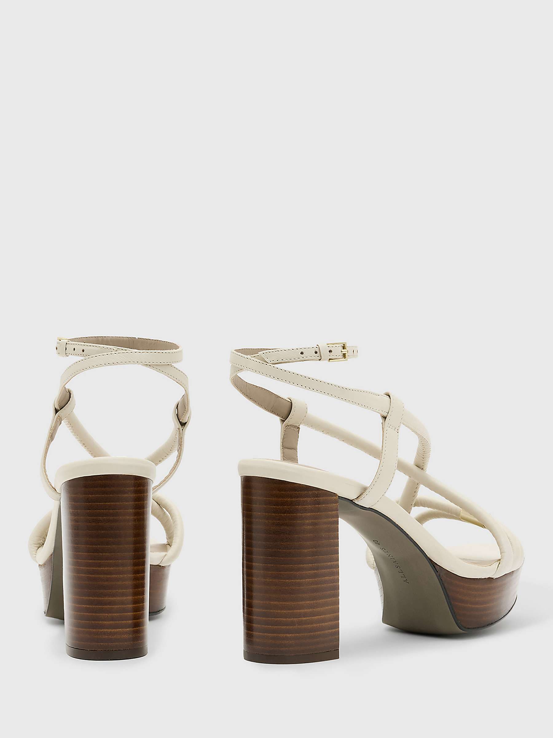 Buy AllSaints Bella Leather Platform Sandals Online at johnlewis.com