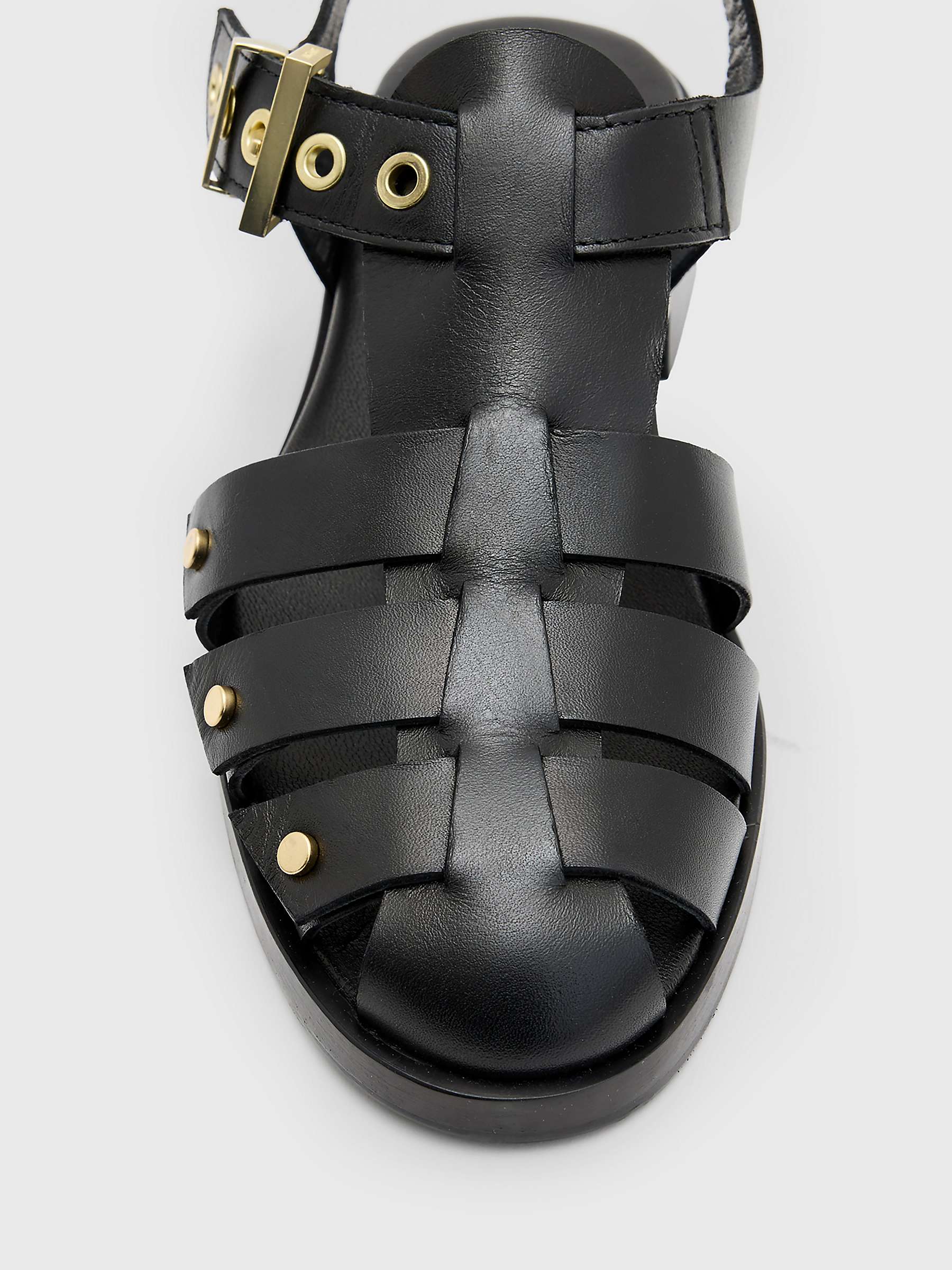 Buy AllSaints Nelly Stud Detail Leather Sandals Online at johnlewis.com