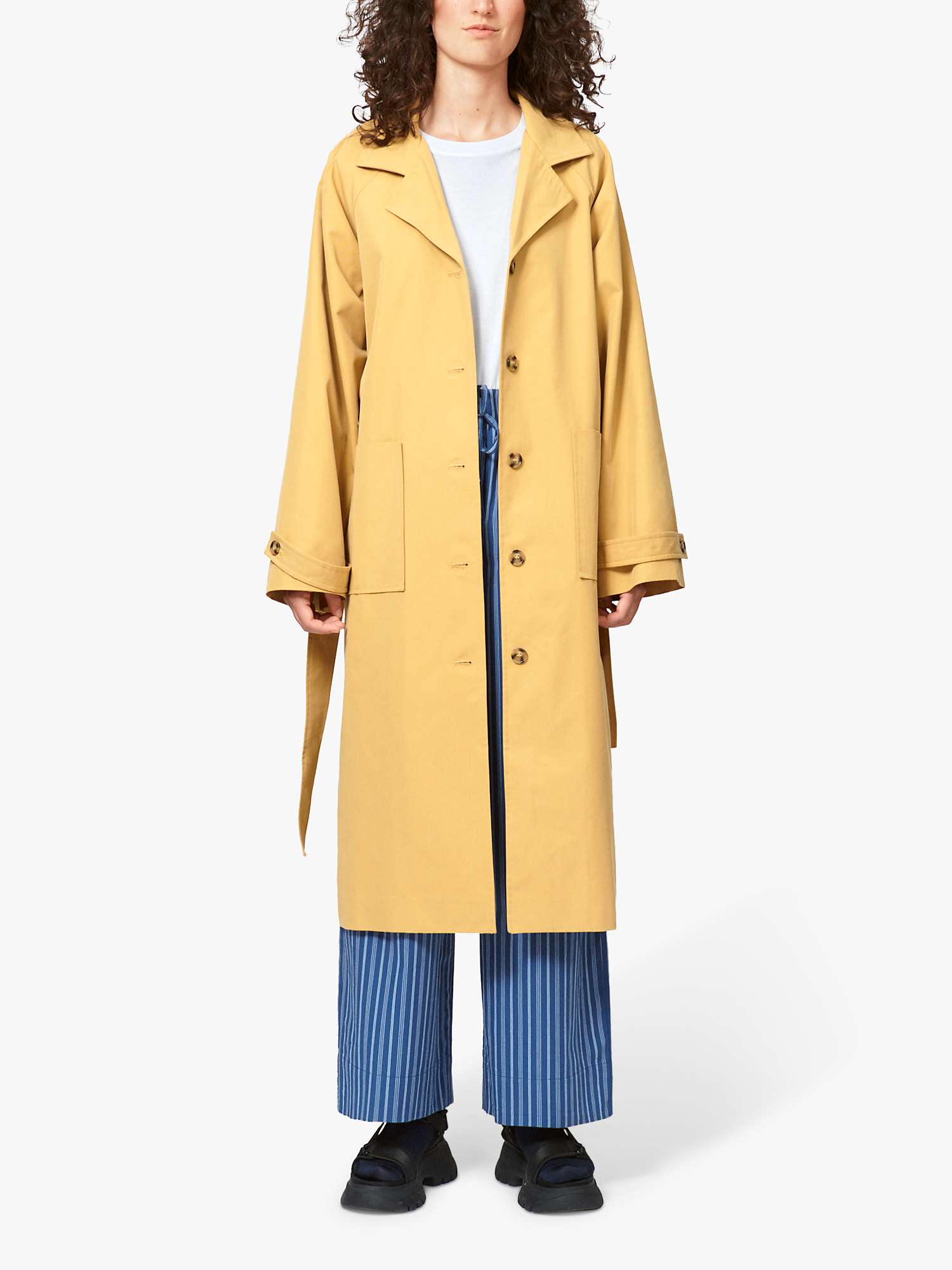Buy nué notes Alfred Cotton Blend Trench Coat, Antelope Online at johnlewis.com