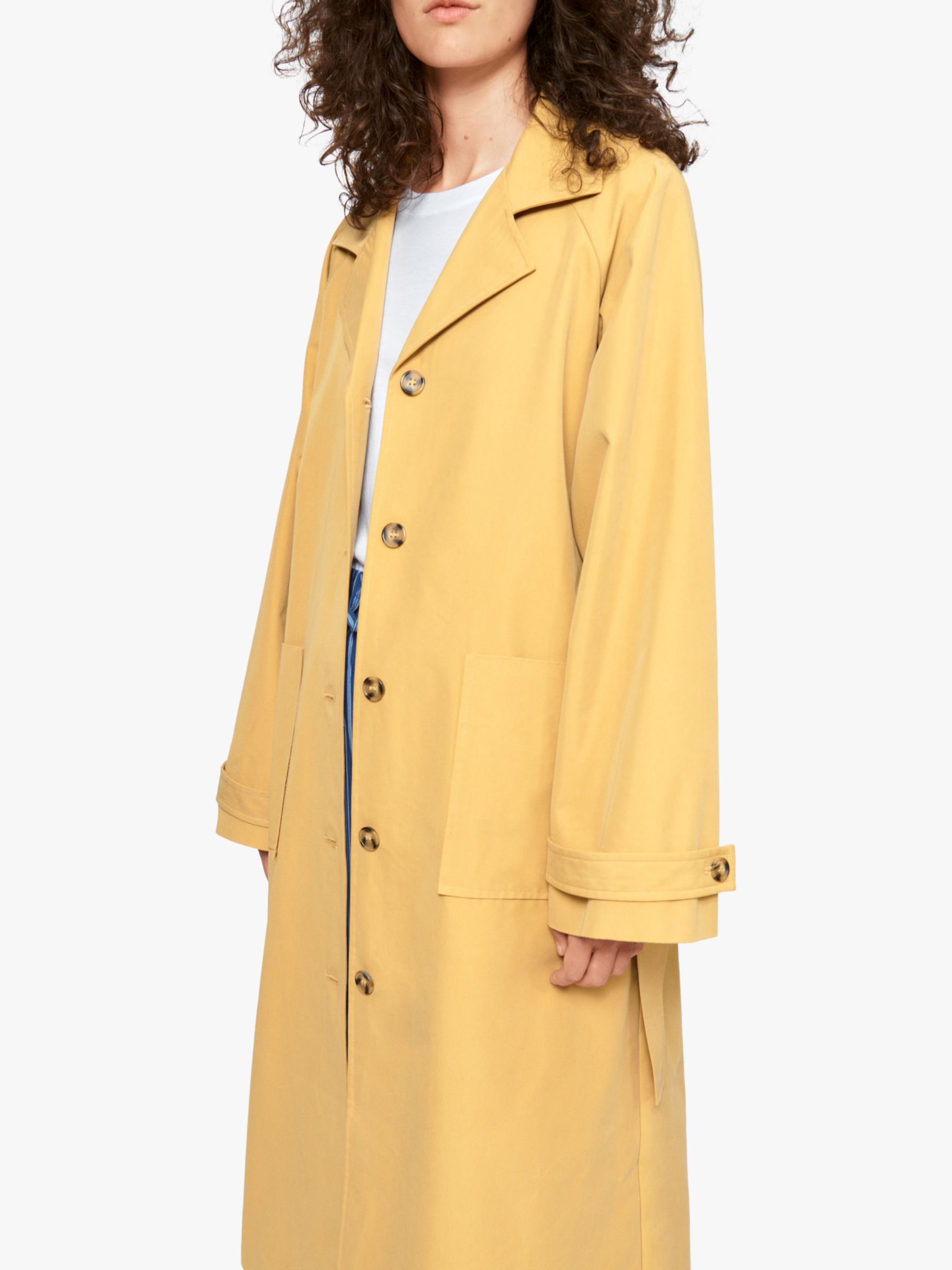 nué notes Alfred Cotton Blend Trench Coat, Antelope, 6