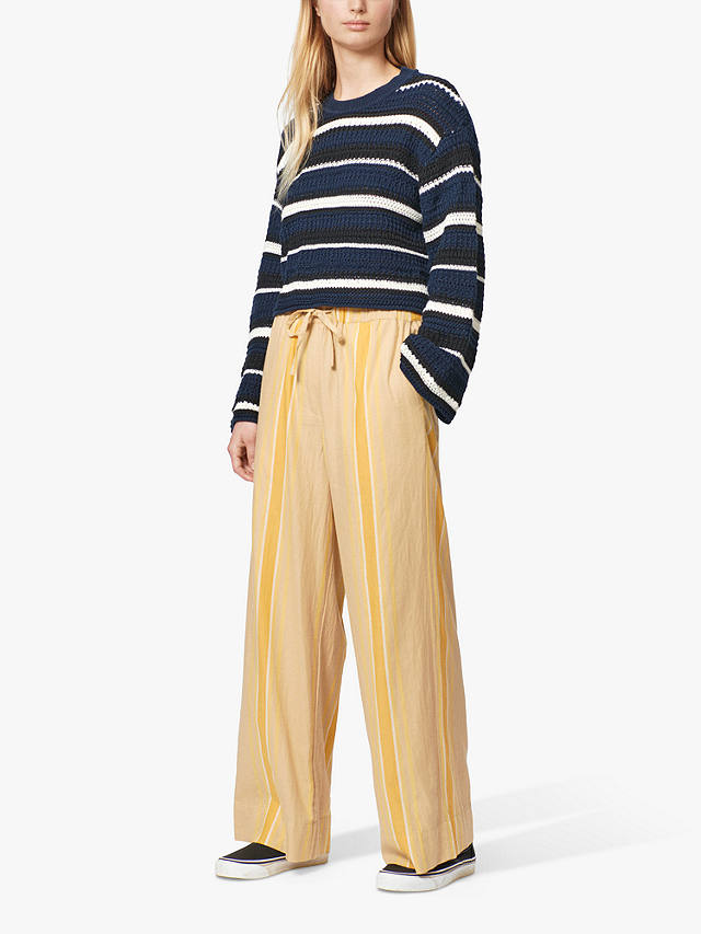 nué notes Nathaniel Cotton Relaxed Trousers, Croissant