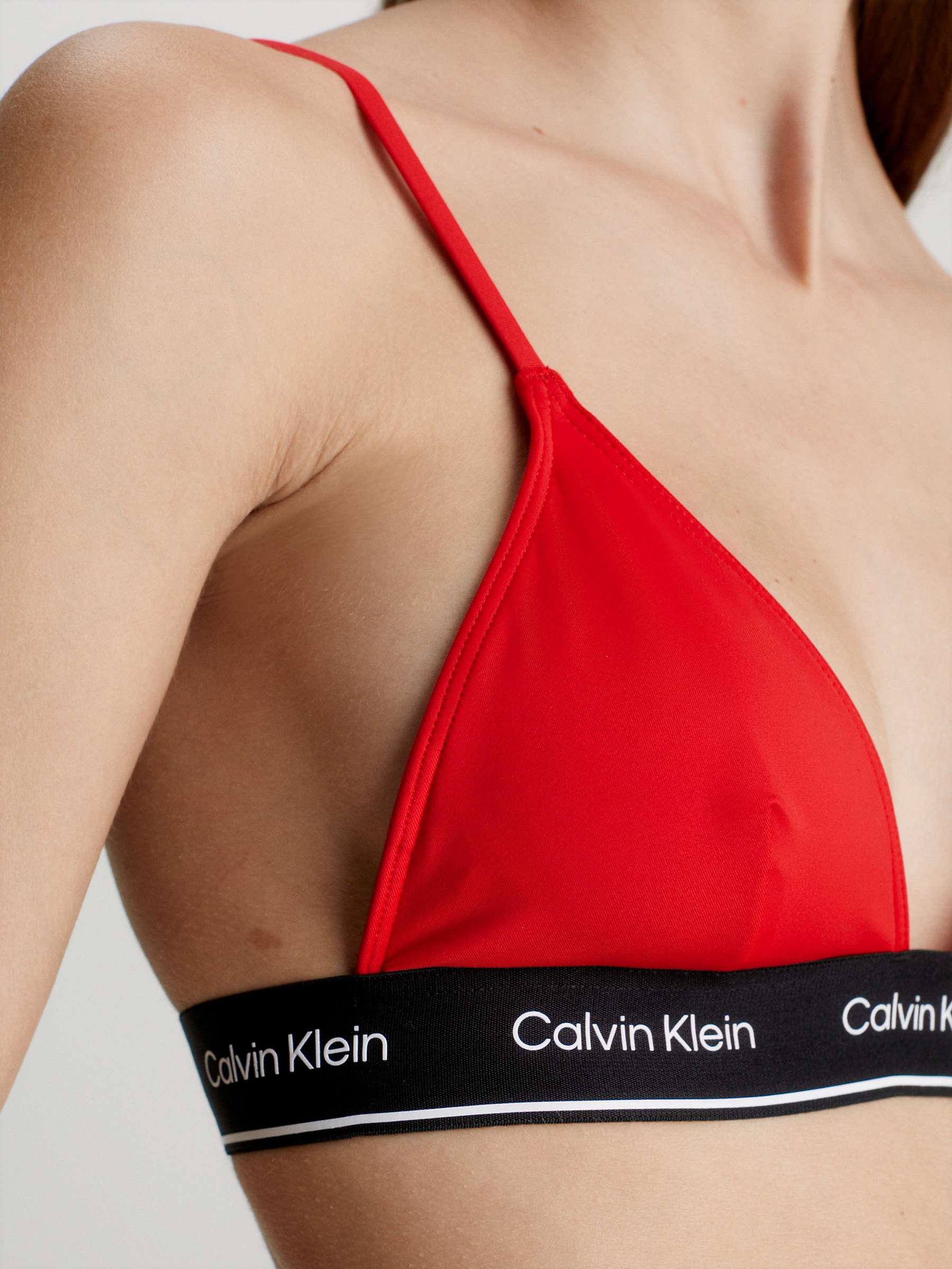 Buy Calvin Klein Logo Triangle Swim Top Online at johnlewis.com