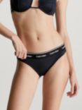 Calvin Klein Logo Bikini Bottoms, Black