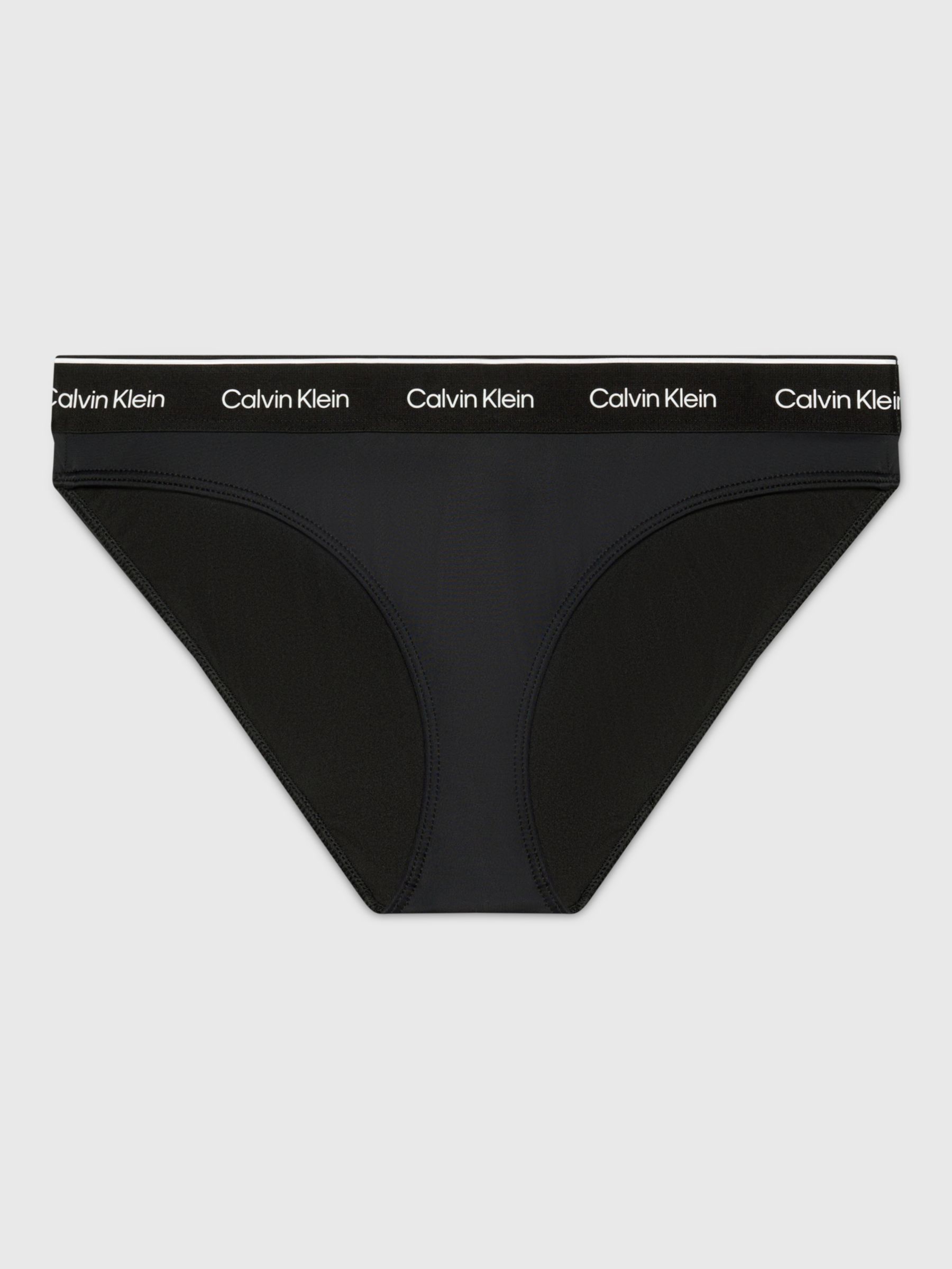 Calvin Klein Logo Bikini Bottoms, Black, L