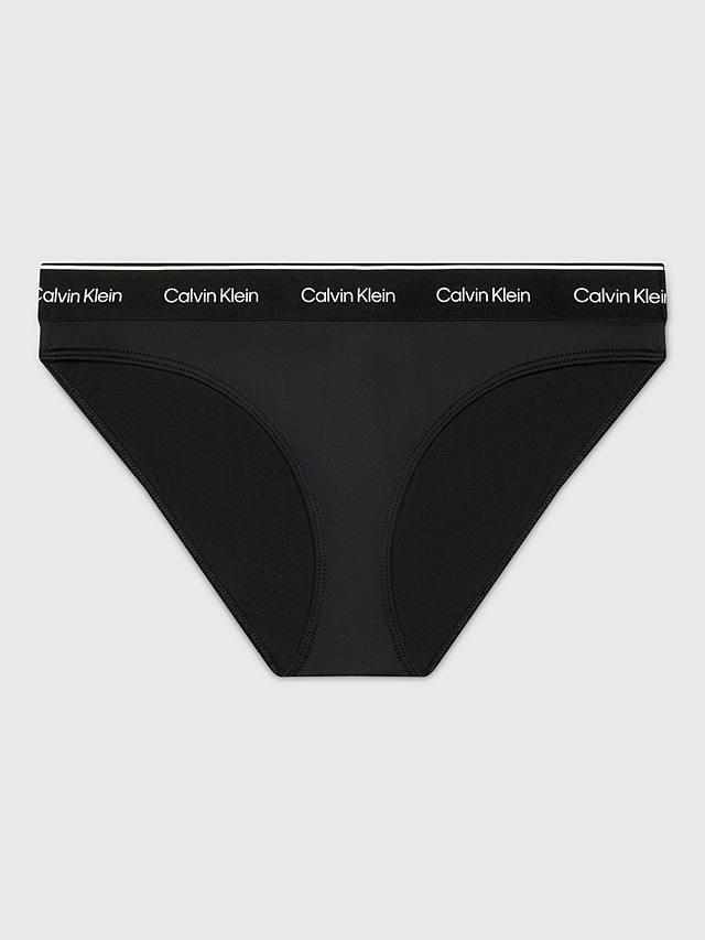 Calvin Klein Logo Bikini Bottoms, Black