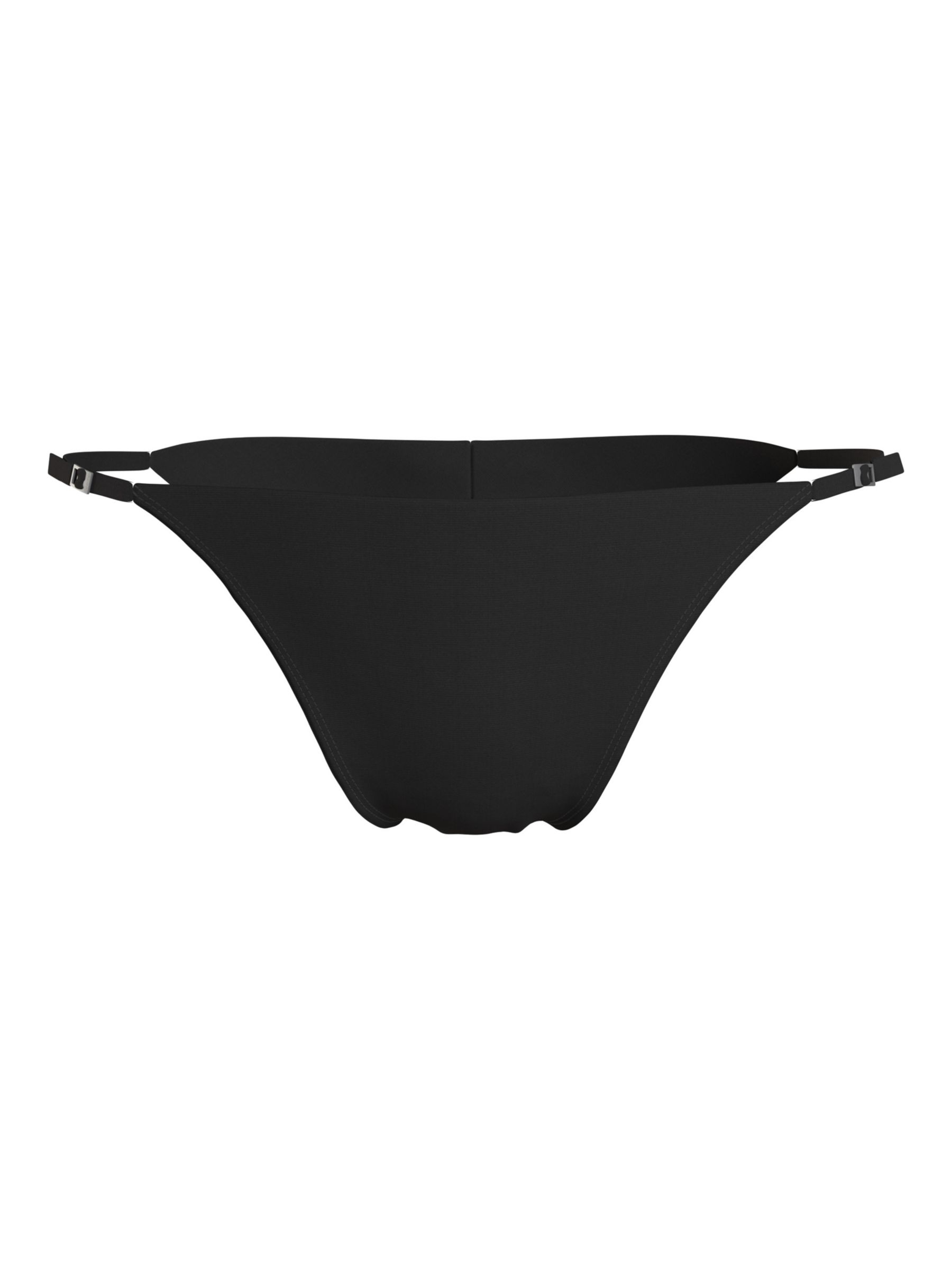 Calvin Klein Buckle Side Bikini Bottoms, Black, L