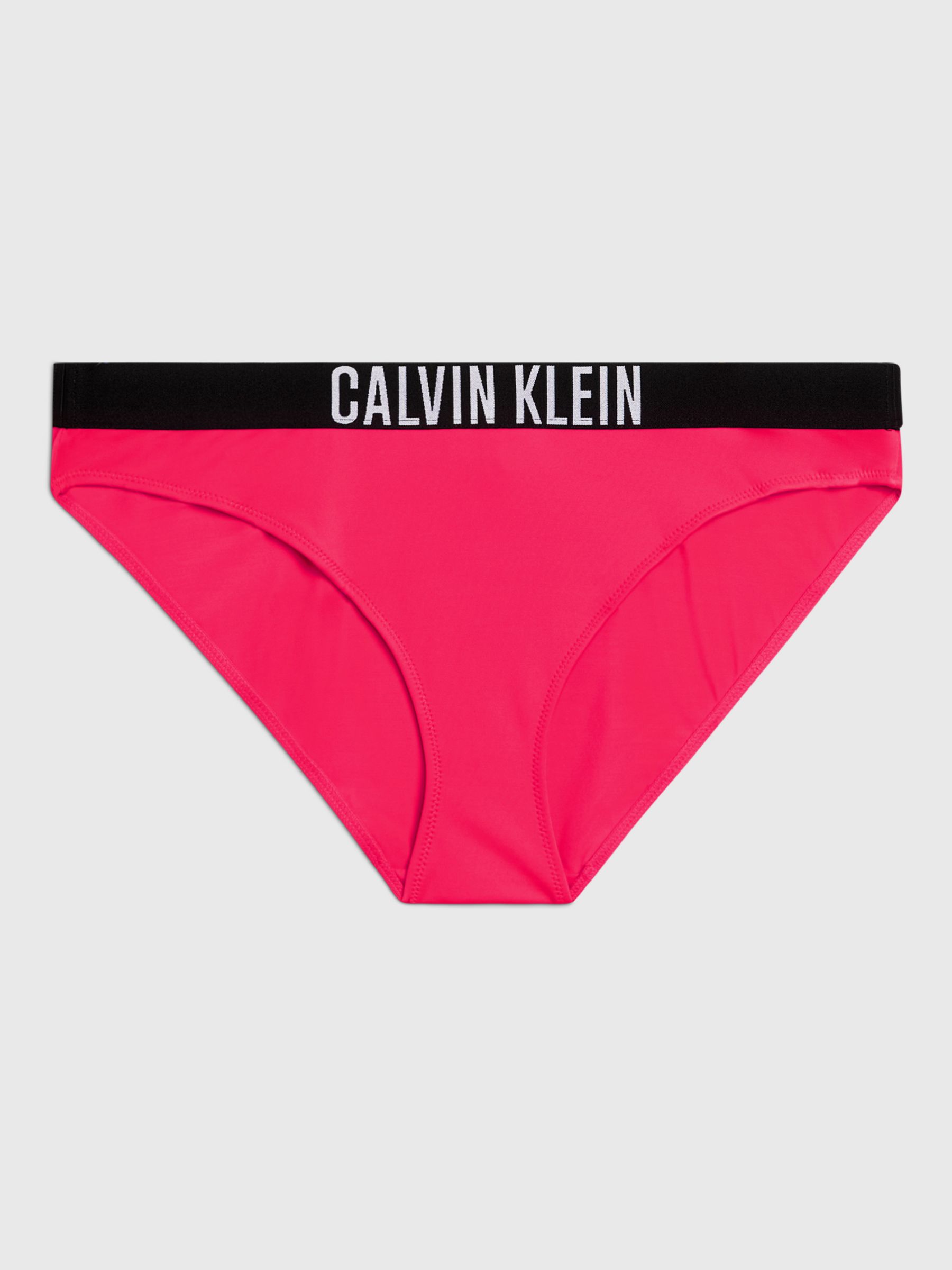 Calvin Klein Logo Bikini Bottoms, Signal Red, L