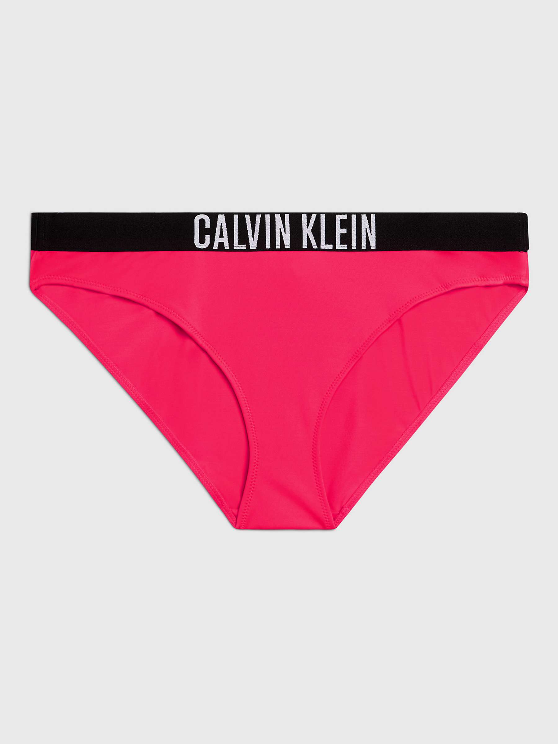 Buy Calvin Klein Logo Bikini Bottoms, Signal Red Online at johnlewis.com