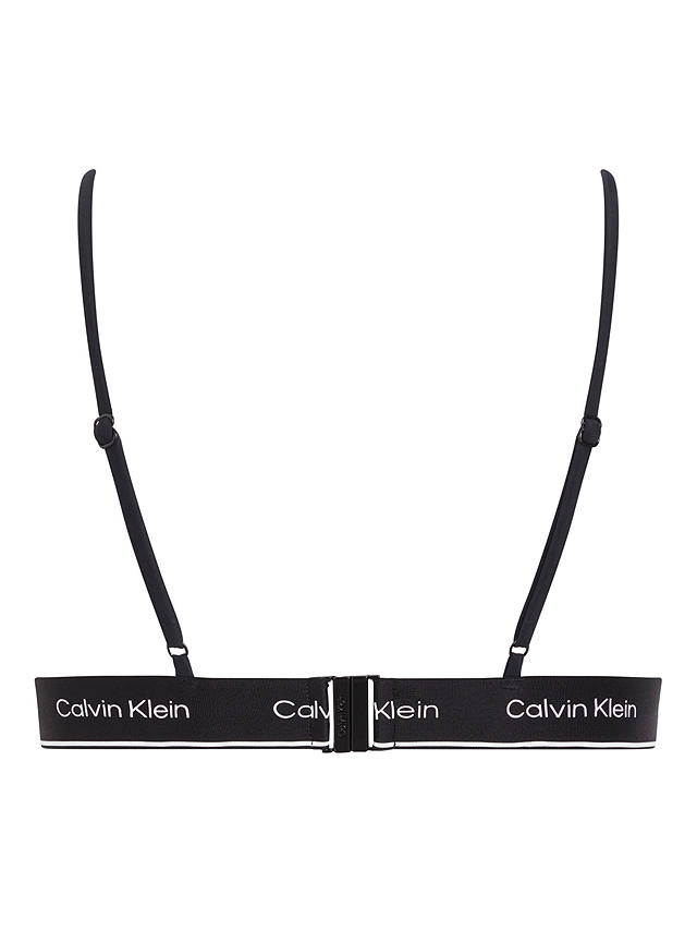 Calvin Klein Logo Triangle Swim Top, Black