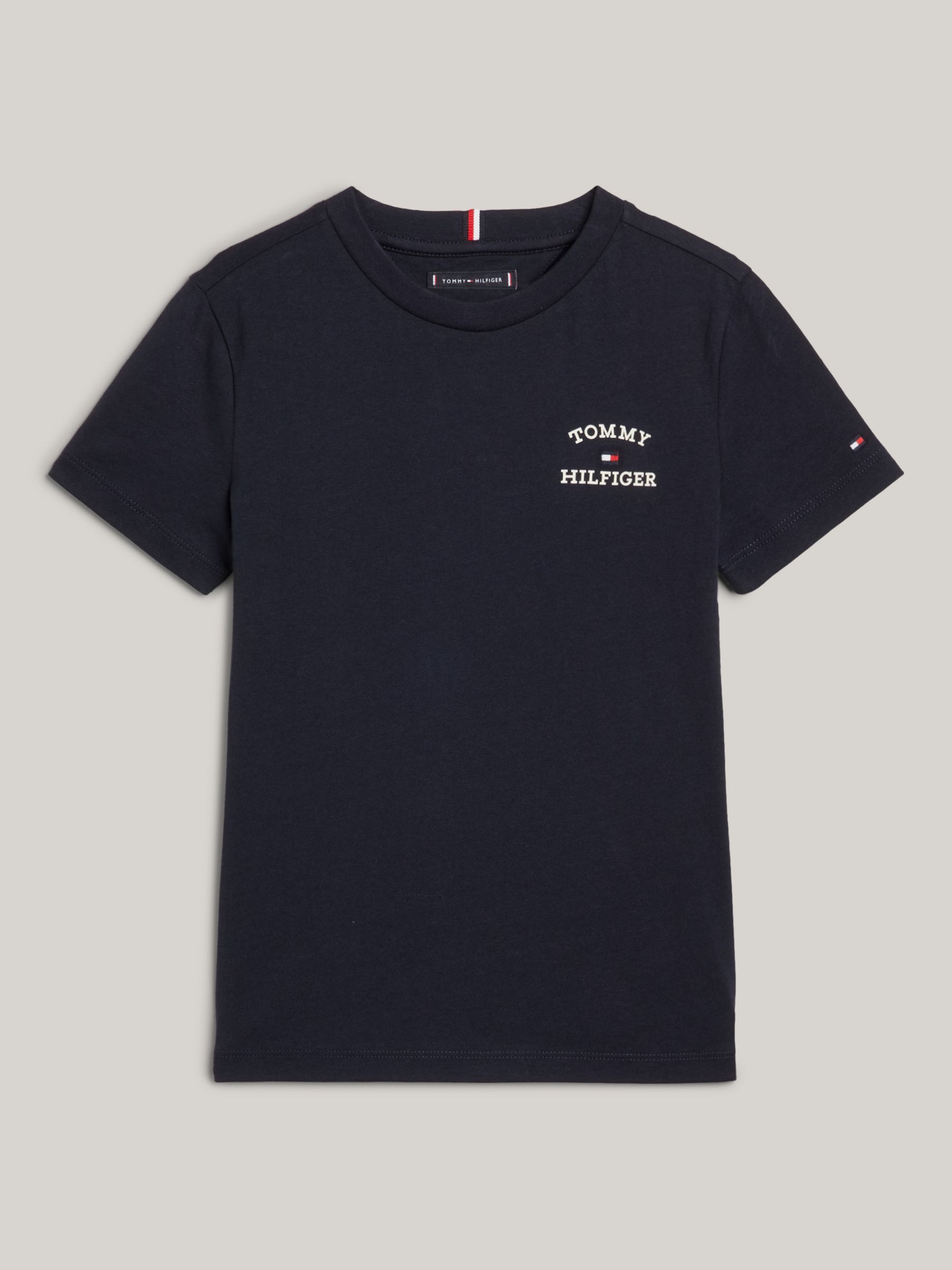 Tommy Hilfiger Kids' Chest Logo T-Shirt, Desert Sky, 10 years