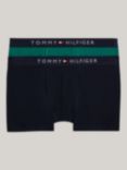 Tommy Hilfiger Kids' Logo Band Trunks, Green/Multi, Green/Multi