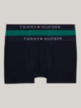 Tommy Hilfiger Kids' Logo Band Trunks, Green/Multi