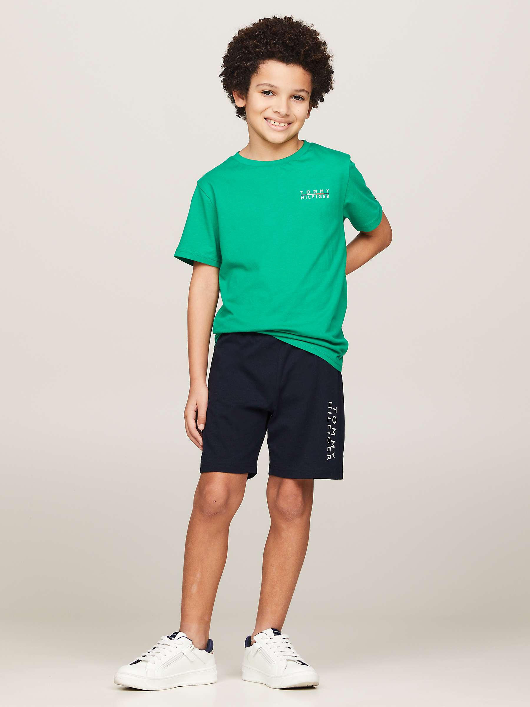 Buy Tommy Hilfiger Kids' Logo Pyjama Tops, Pack Of 2 Online at johnlewis.com