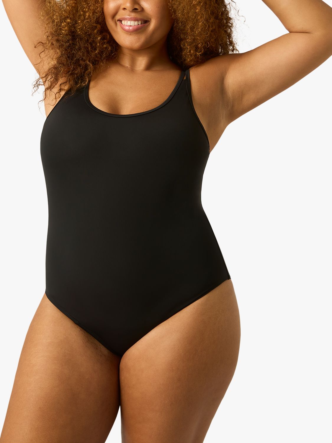 Modibodi Light Moderate Period Swimsuit, Black, XS