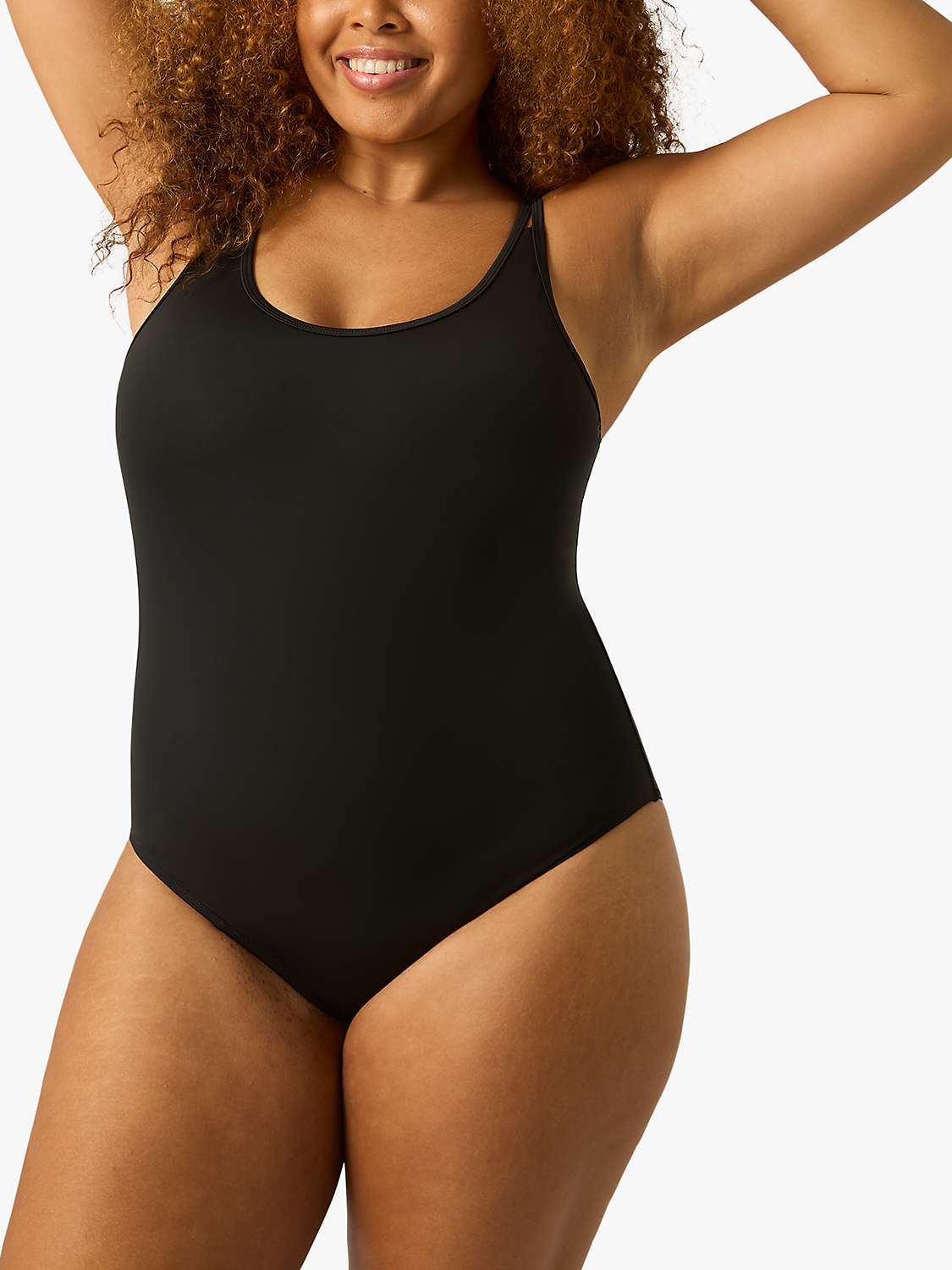 Buy Modibodi Light Moderate Period Swimsuit, Black Online at johnlewis.com