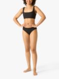 Modibodi Light Moderate Period Bikini Swim Briefs, Black
