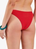 Accessorize Textured Bikini Bottoms, Red, Red
