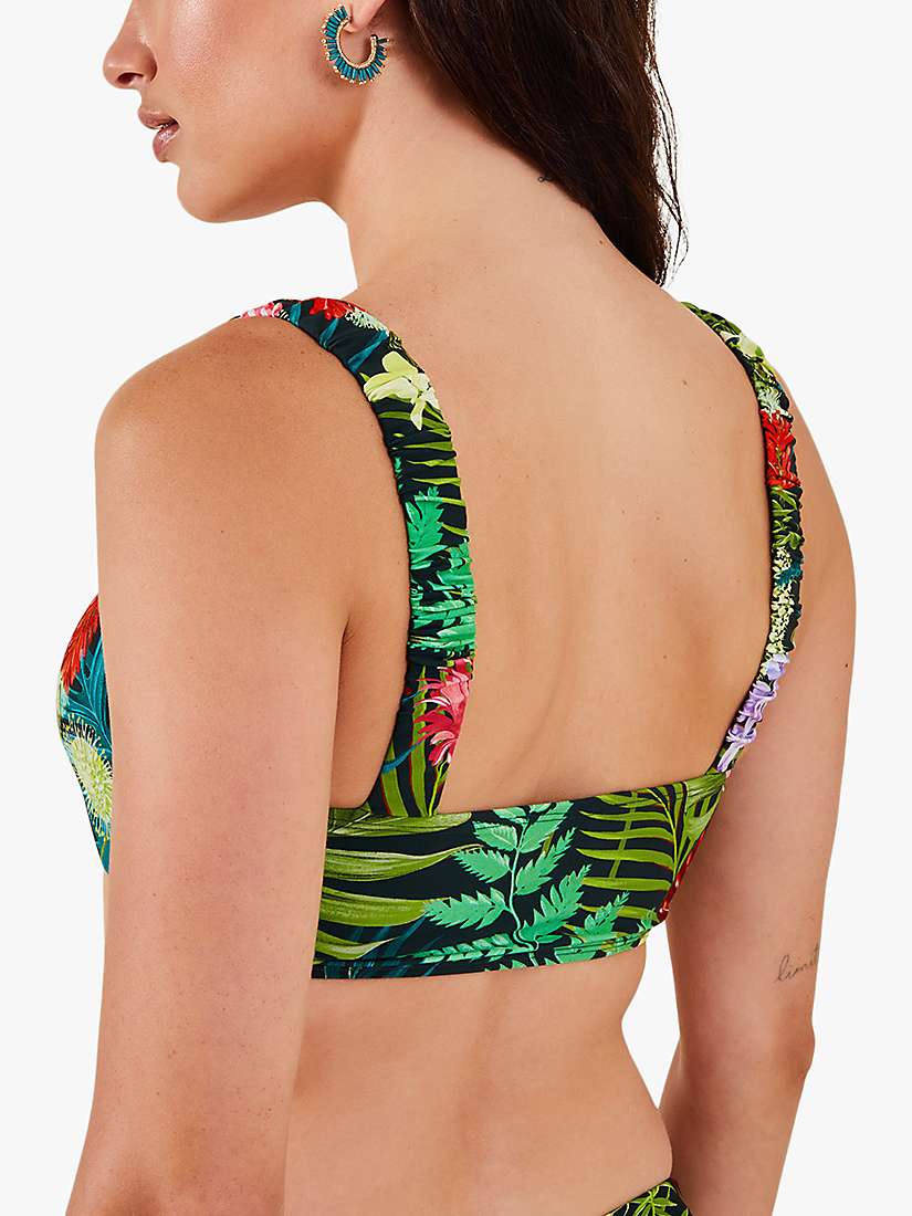 Buy Accessorize Jungle Print Crop Bikini Top, Multi Online at johnlewis.com