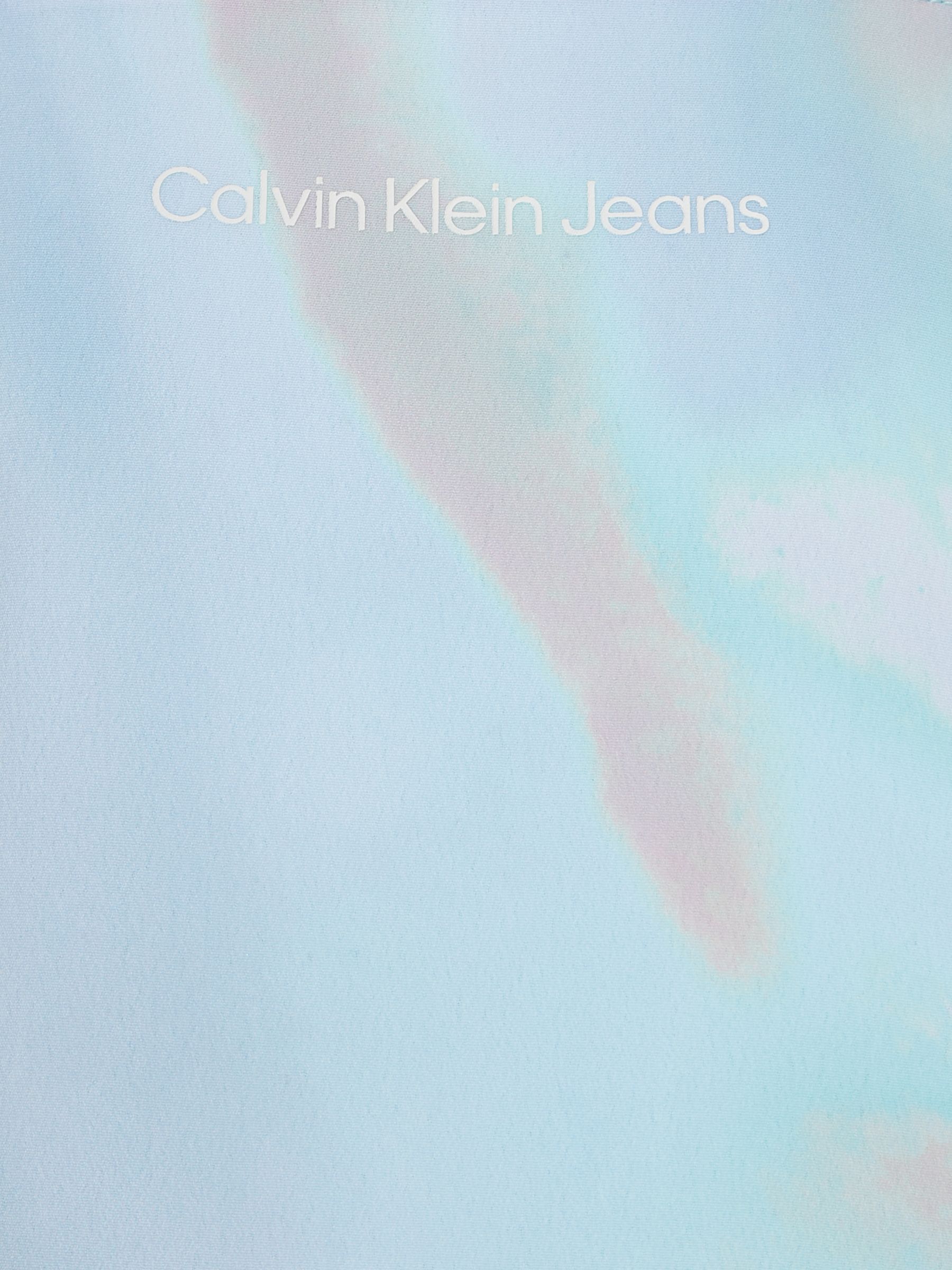 Buy Calvin Klein Kids' Serenity Square Print Dress, Blue Serenity Online at johnlewis.com