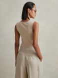 Reiss Courtney Scoop Neck Vest Top, Neutral