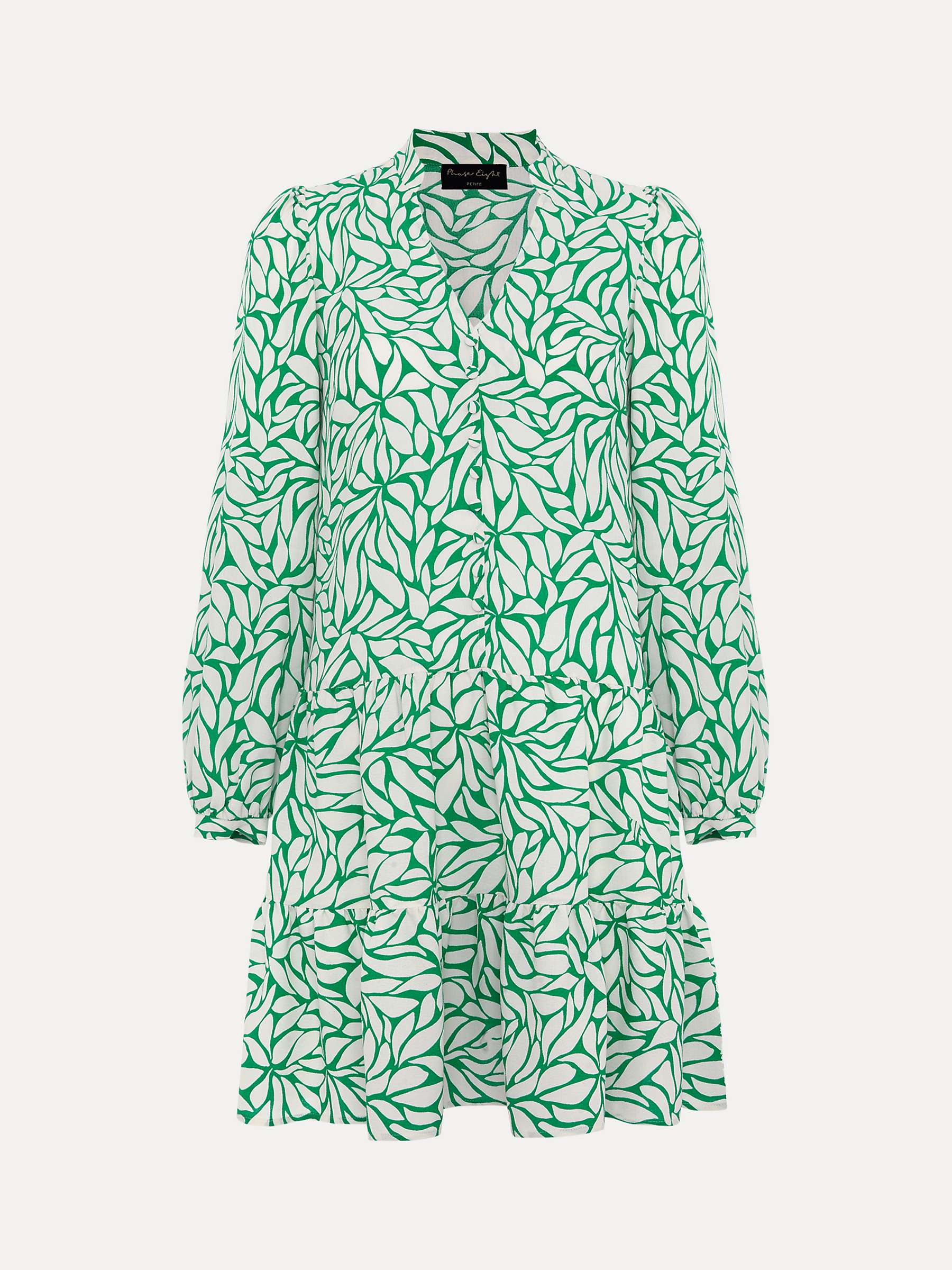 Buy Phase Eight Petite Penele Swing Dress, Green Online at johnlewis.com