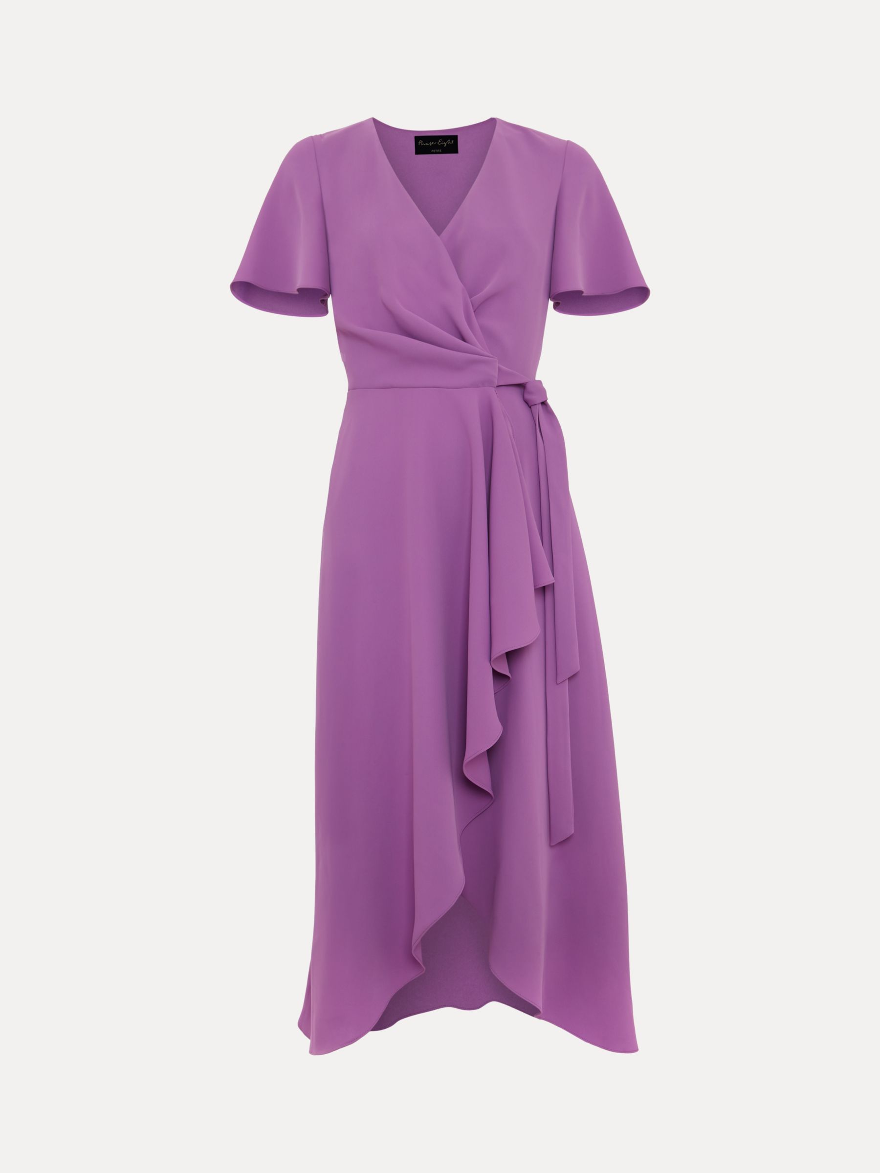 Phase Eight Petite Julissa Midi Wrap Dress, Purple at John Lewis & Partners