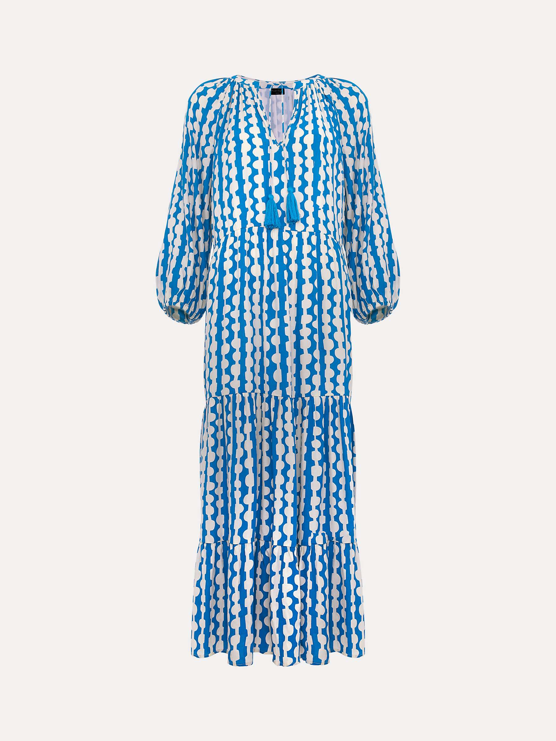 Buy Phase Eight Petite Lara Midaxi Dress, Blue/Ivory Online at johnlewis.com