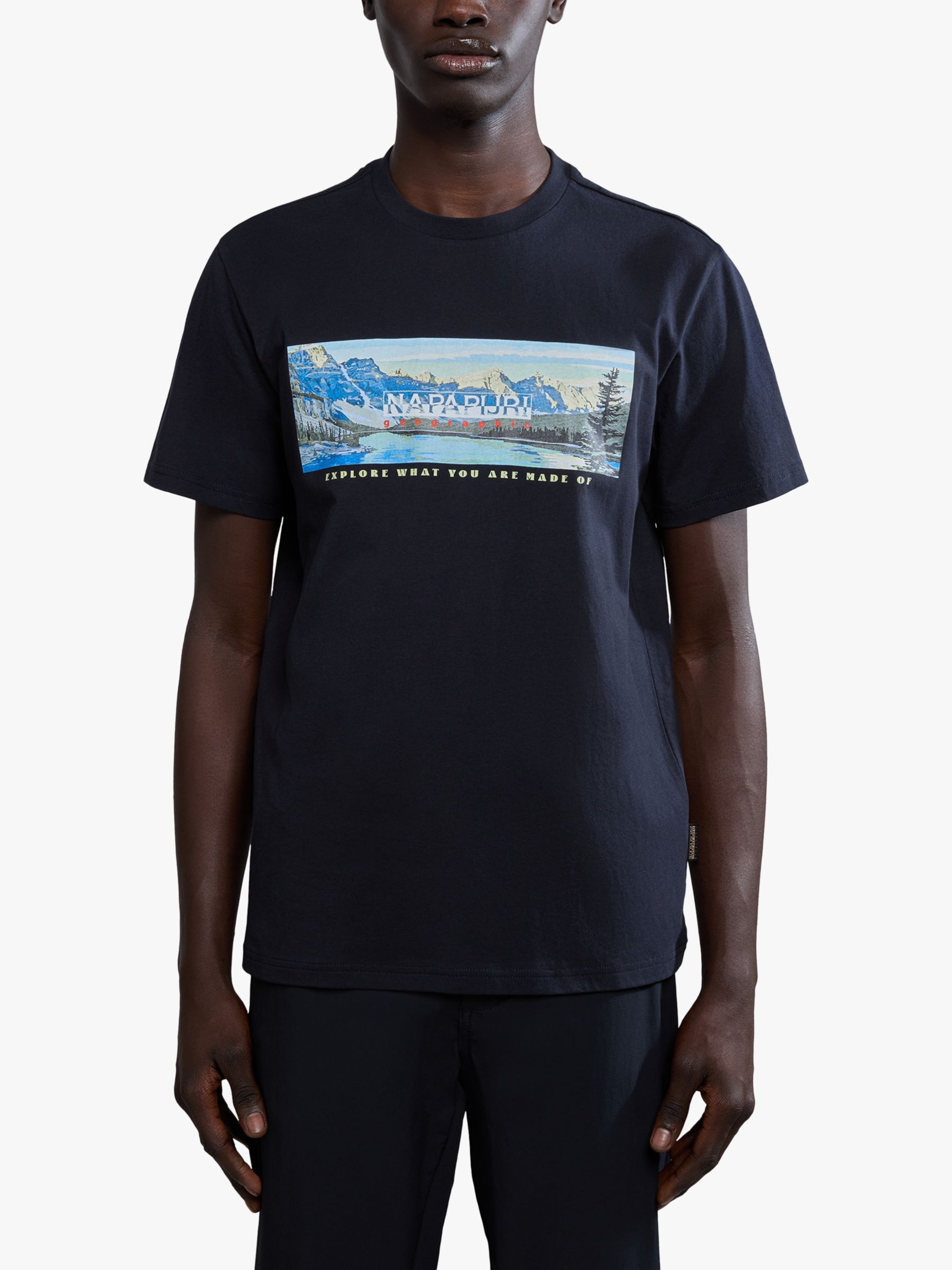 Napapijri Canada Graphic T-Shirt, Black/Multi, XL