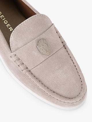 Kurt Geiger London Eagle Suede Loafers, Taupe