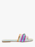 Kurt Geiger London Southbank Printed Fabric Flat Slider Sandals, Multi