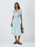 Rails Iona Stripe Linen Blend Dress, Cambria/Blue